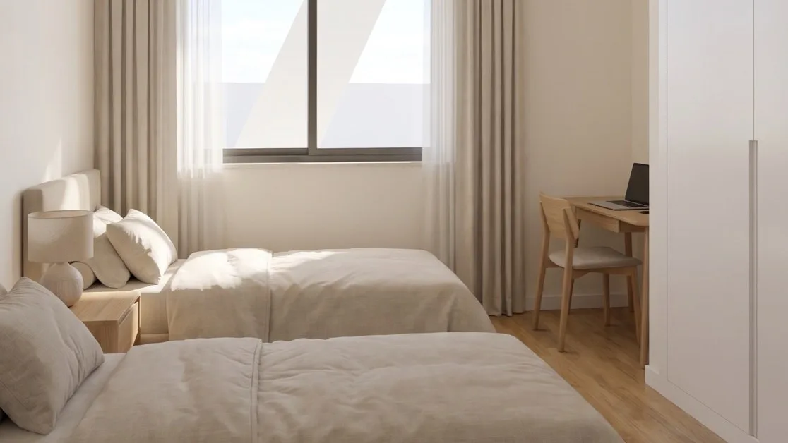 Quarto da Esmeralda, com luz natural